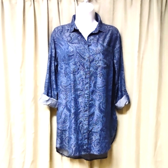 C Est. 1946 Long Sleeves Tunic Blouse. Size S. 🆕 - Picture 3 of 11